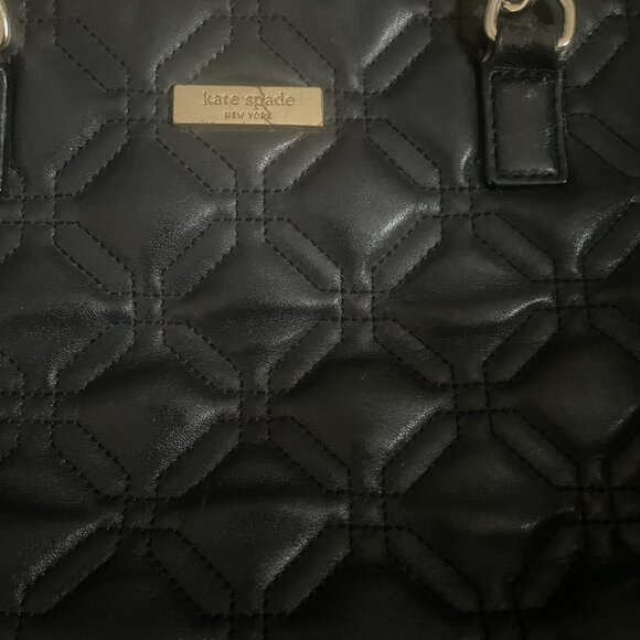 Kate Spade Black Astor Court Rachelle Quilted Leather Satchel Crossbody Bag - Picture 4 of 13